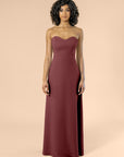 Strapless-Aline-Crepe-Burgundy