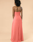 Strapless-Aline-Crepe-Coral