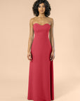 Strapless-Aline-Crepe-Crimson