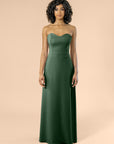 Strapless-Aline-Crepe-ForestGreen