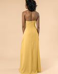 Strapless-Aline-Crepe-Gold
