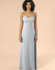 Strapless-Aline-Crepe-Silver
