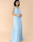 Vneck-Aline-Chiffon-AiryBlue