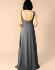 Vneck-Aline-Chiffon-Charcoal