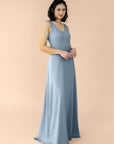 Vneck-Aline-Chiffon-DustyBlue