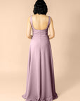 Vneck-Aline-Chiffon-Mauve