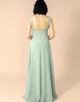 Vneck-Aline-Chiffon-Sage