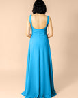 Vneck-Aline-Chiffon-Sapphire