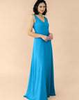 Vneck-Aline-Chiffon-Sapphire