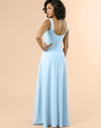 Vneck-Aline-Crepe-AiryBlue