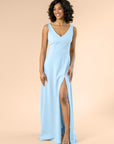 Vneck-Aline-Crepe-AiryBlue