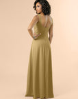 Vneck-Aline-Crepe-Bronze