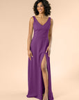 Vneck-Aline-Crepe-Plum