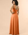 Vneck-Aline-Crepe-Terracotta