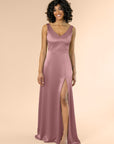 Vneck-Aline-Satin-DustyRose