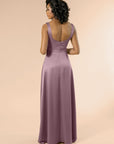 Vneck-Aline-Satin-Mauve