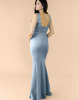 Vneck-Bell-Crepe-DustyBlue