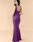Vneck-Bell-Crepe-Plum