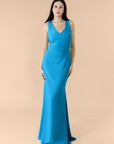 Vneck-Bell-Crepe-Sapphire
