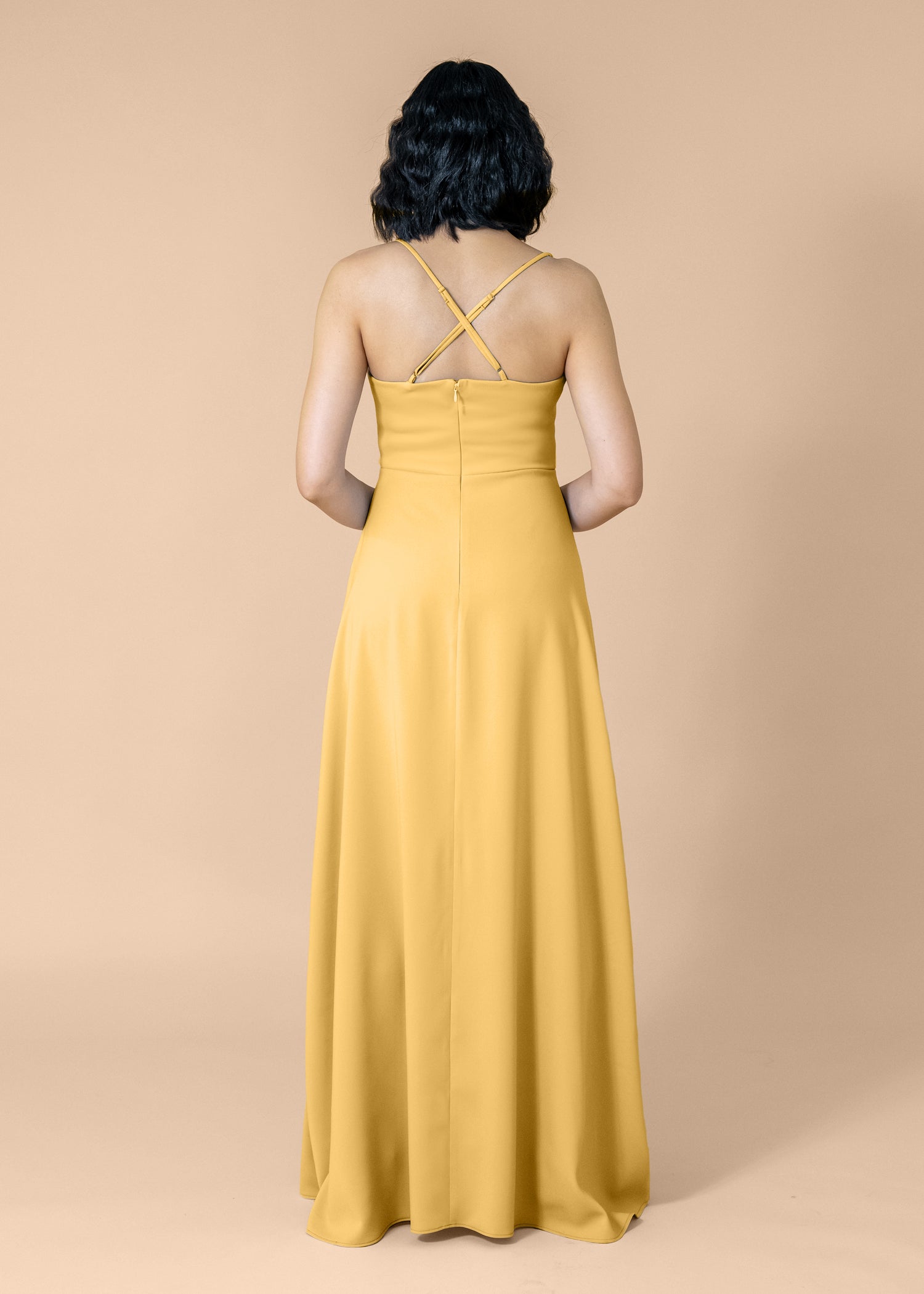 Cowl-Aline-Crepe-Gold