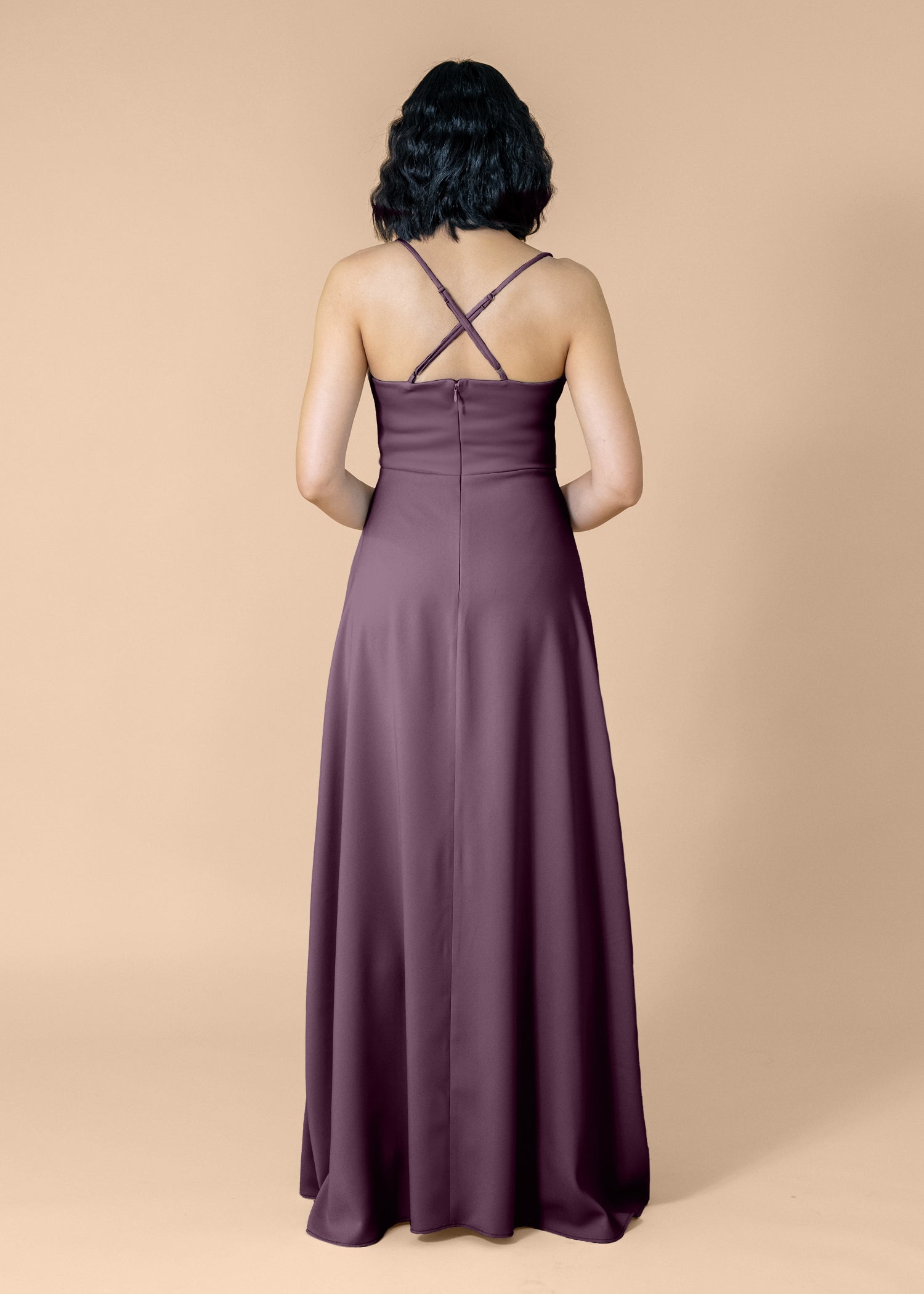 Cowl-Aline-Crepe-Mahogany