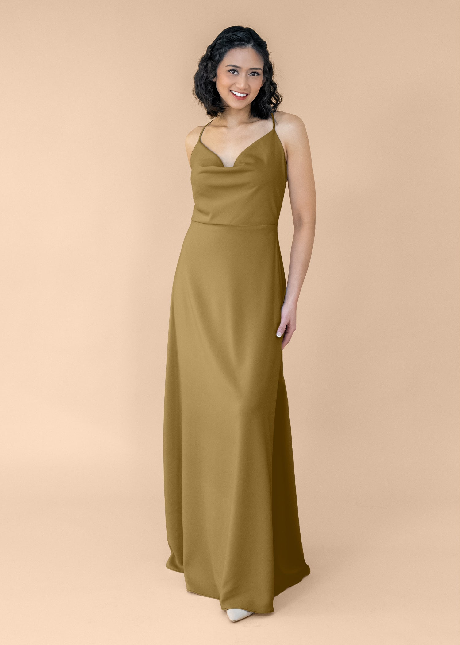 Cowl-Aline-Crepe-NoSlit-Bronze