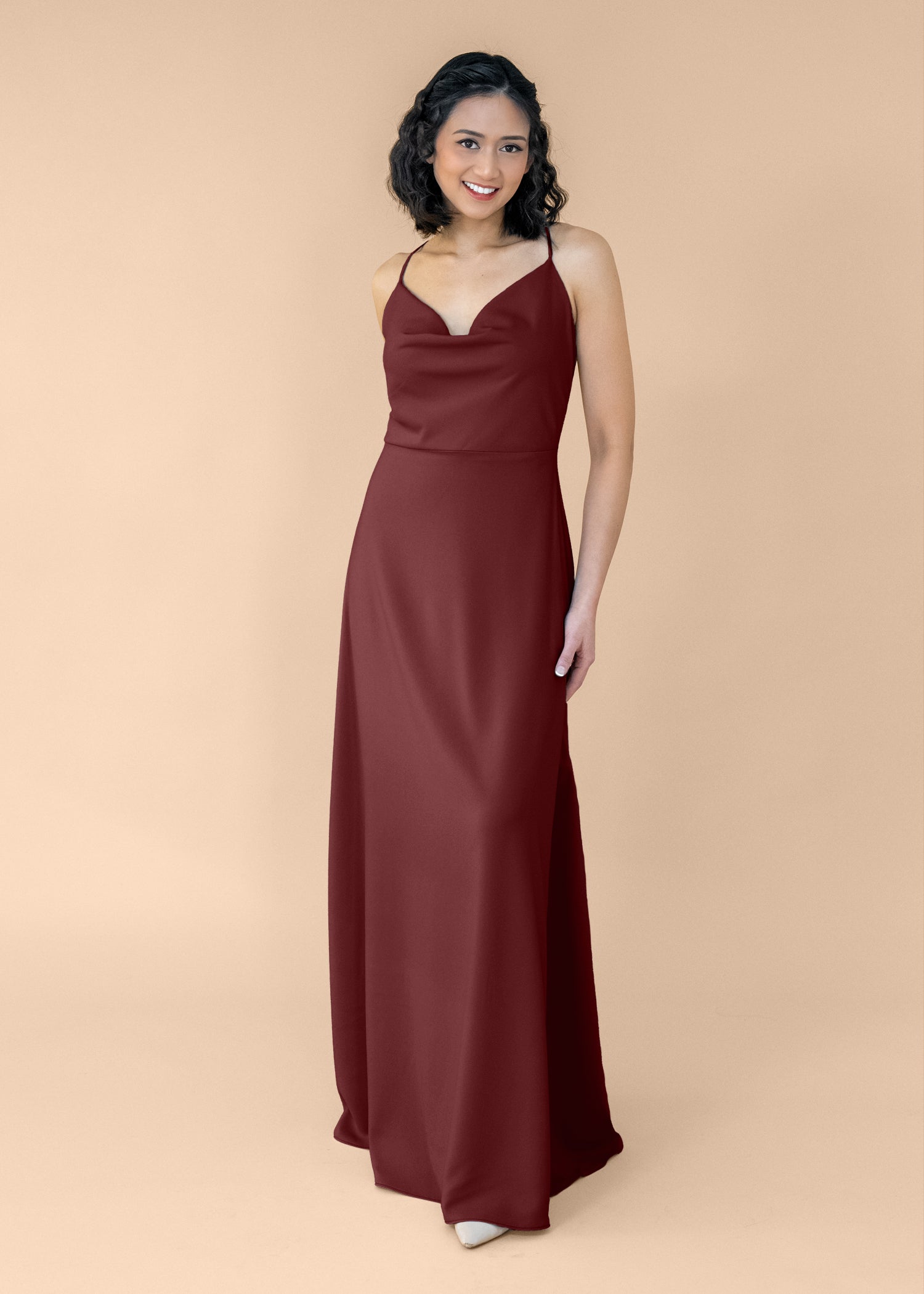 Cowl-Aline-Crepe-NoSlit-Burgundy