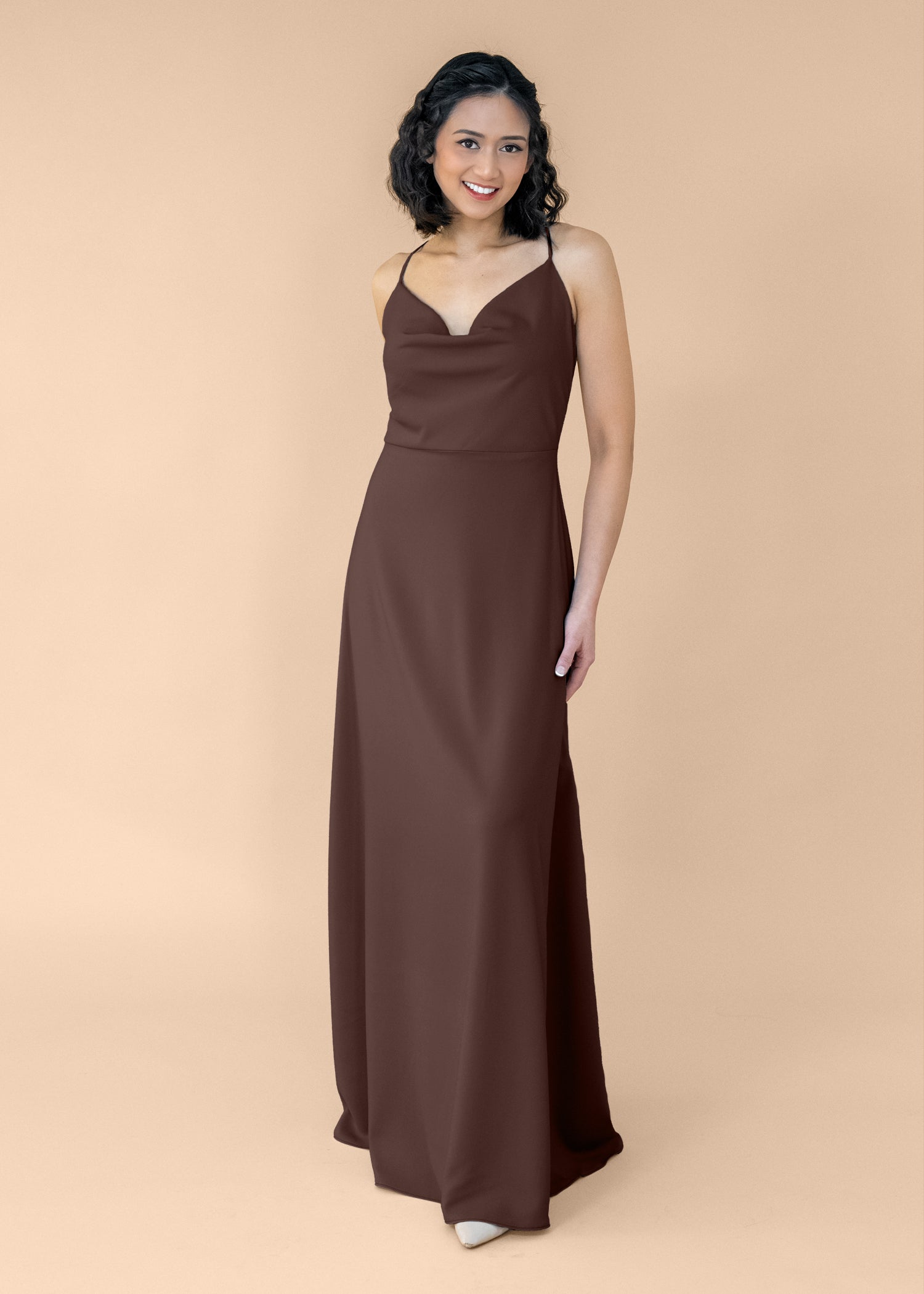 Cowl-Aline-Crepe-NoSlit-Chocolate