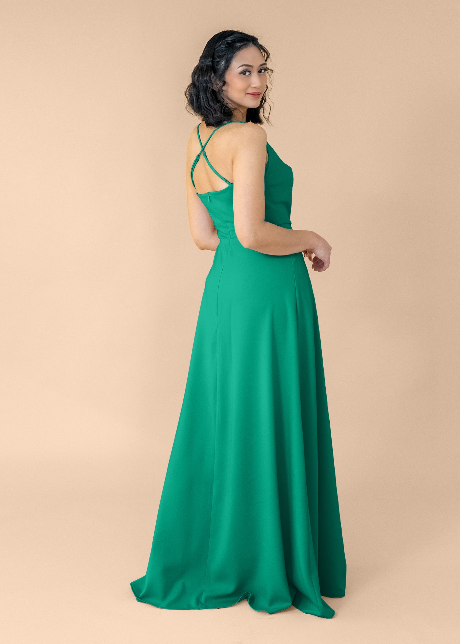 Cowl-Aline-Crepe-NoSlit-Emerald