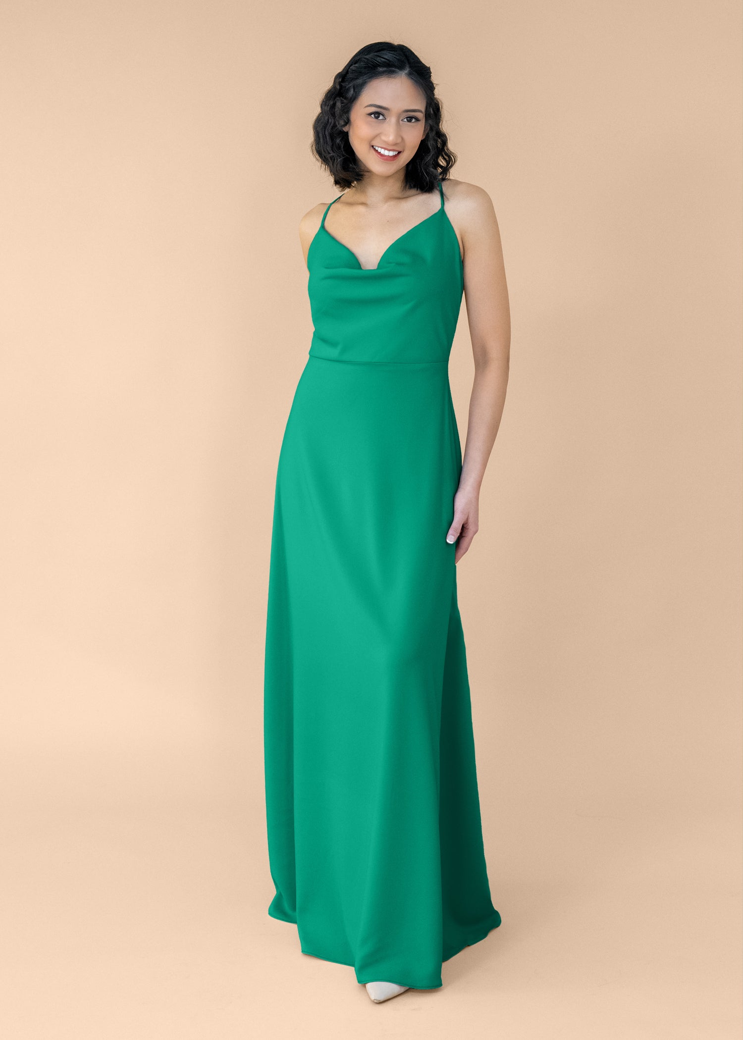 Cowl-Aline-Crepe-NoSlit-Emerald