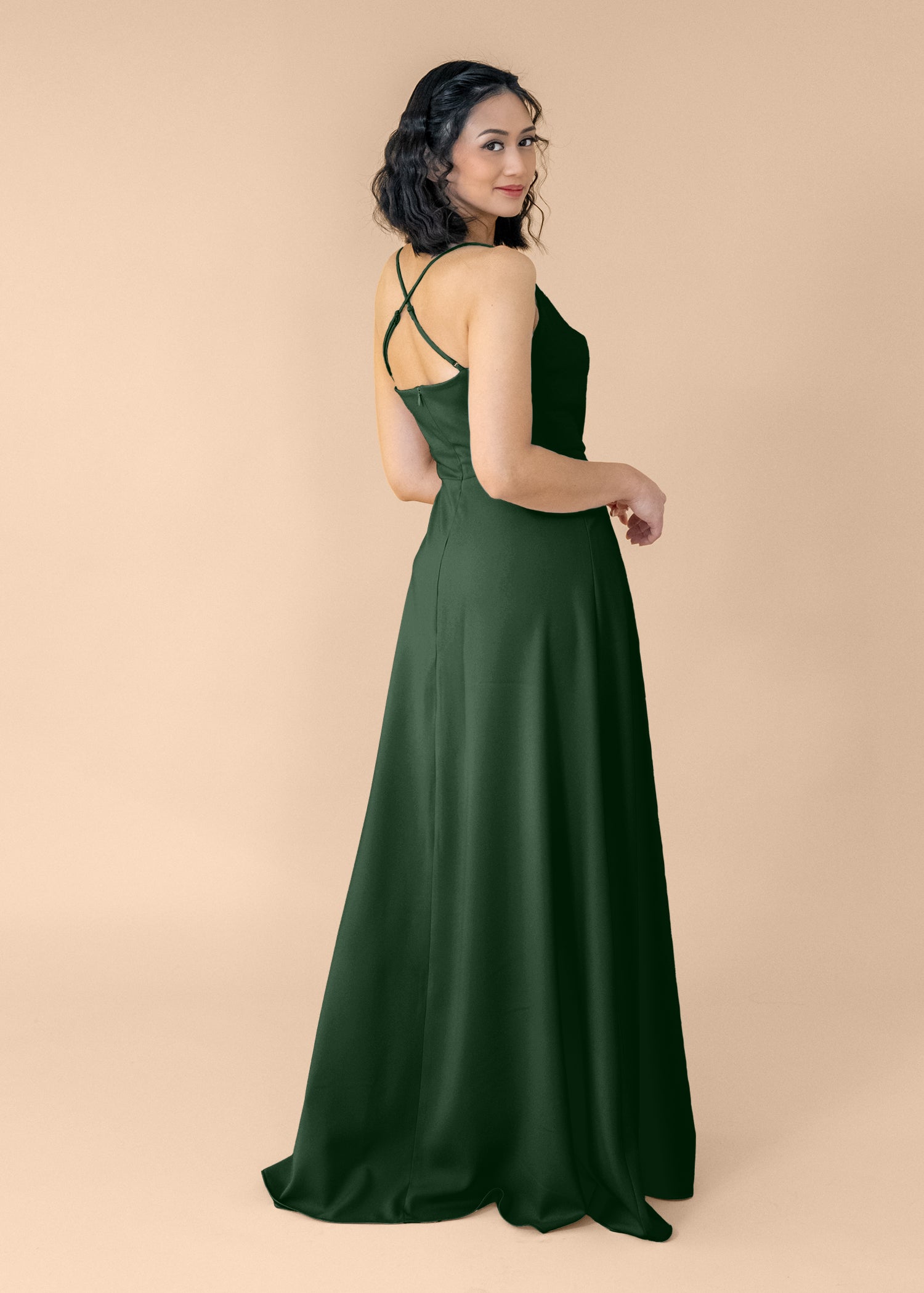 Cowl-Aline-Crepe-NoSlit-ForestGreen