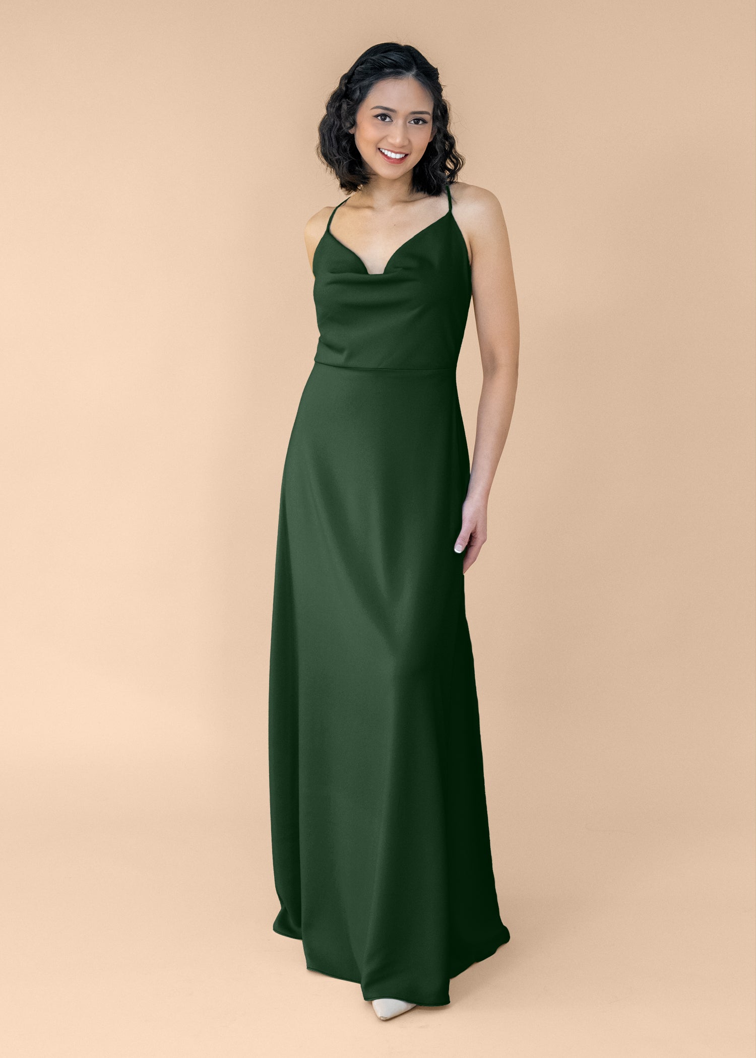 Cowl-Aline-Crepe-NoSlit-ForestGreen