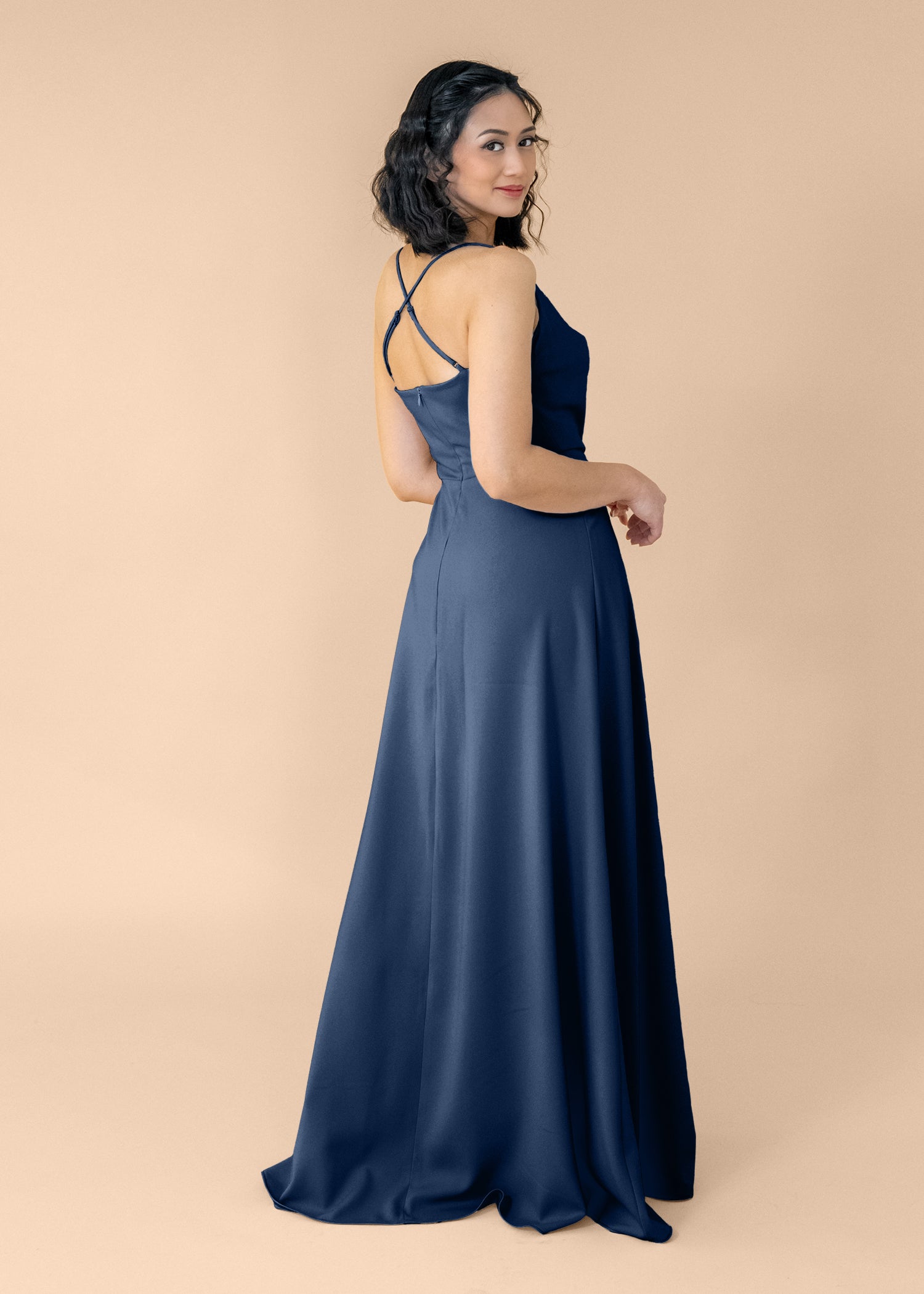 Cowl-Aline-Crepe-NoSlit-Navy