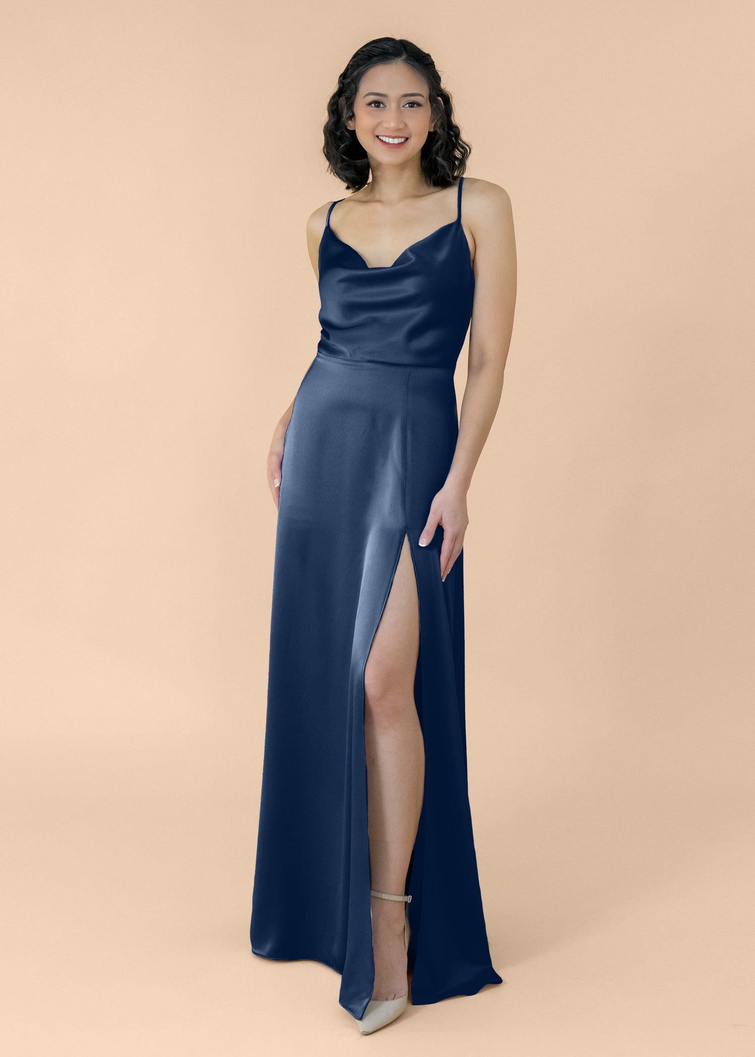 Cowl-Aline-Satin-Navy