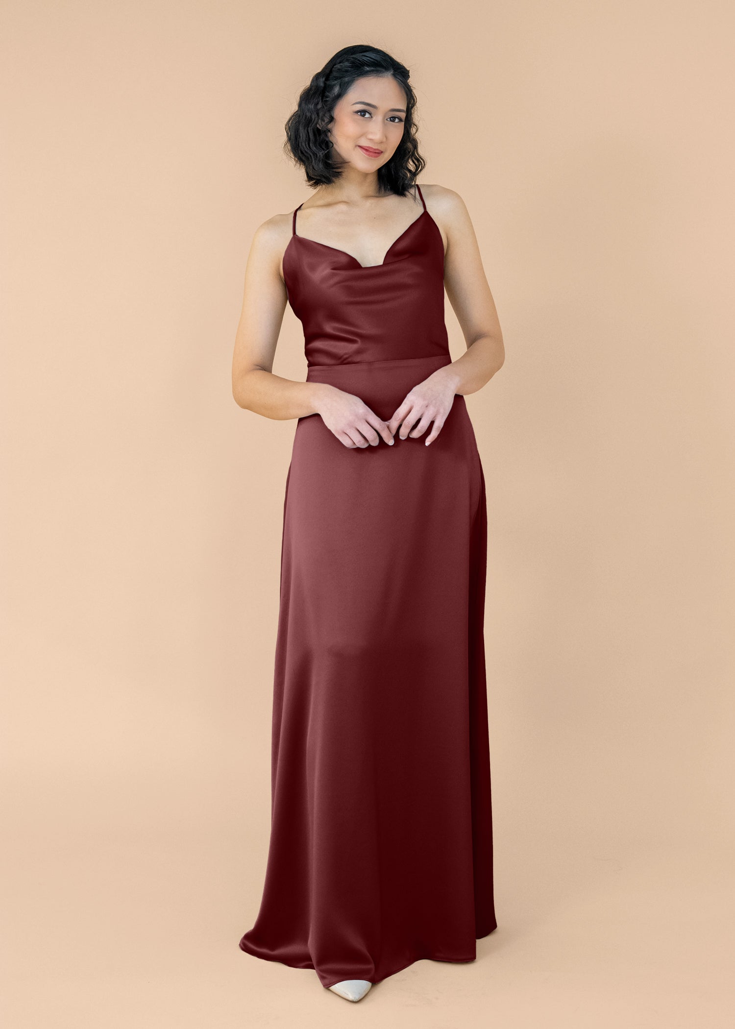 Cowl-Aline-Satin-NoSlit-Burgundy