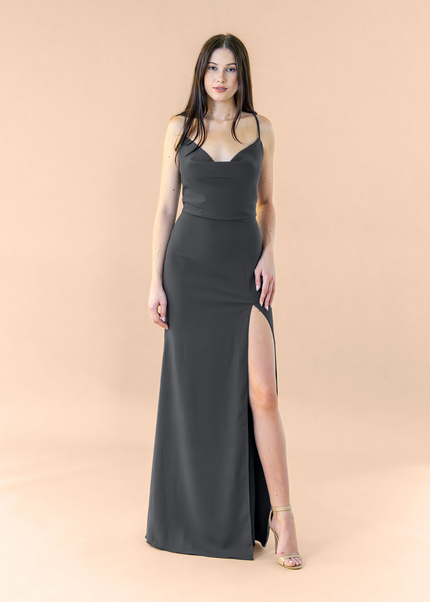 Cowl-Bell-Crepe-Black