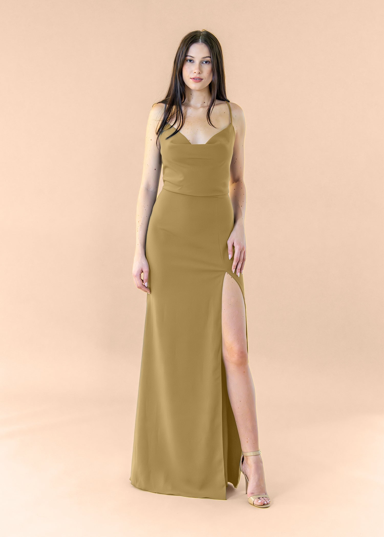 Cowl-Bell-Crepe-Bronze