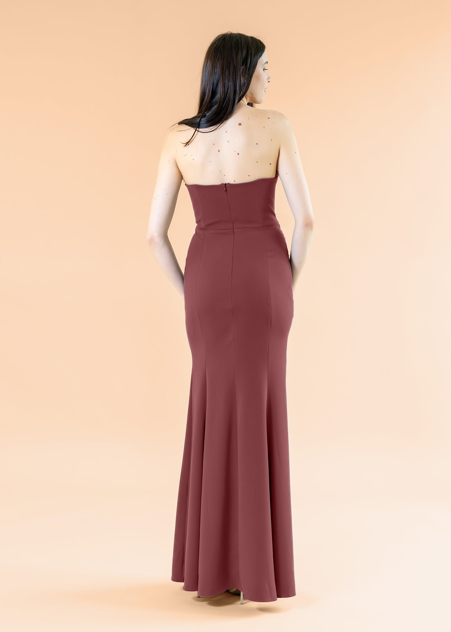 Cowl-Bell-Crepe-Burgundy