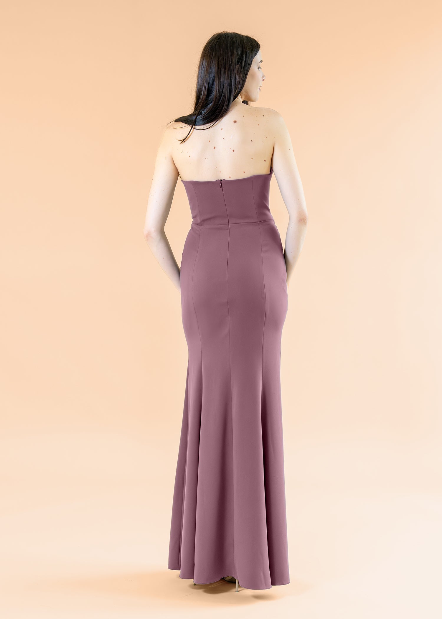 Cowl-Bell-Crepe-Mauve