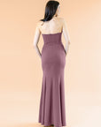 Cowl-Bell-Crepe-Mauve