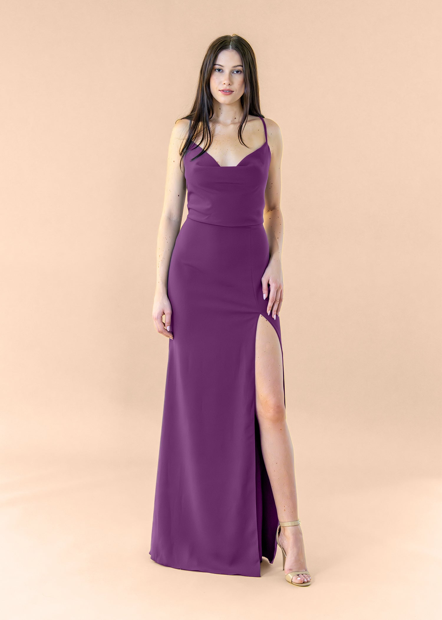 Cowl-Bell-Crepe-Plum