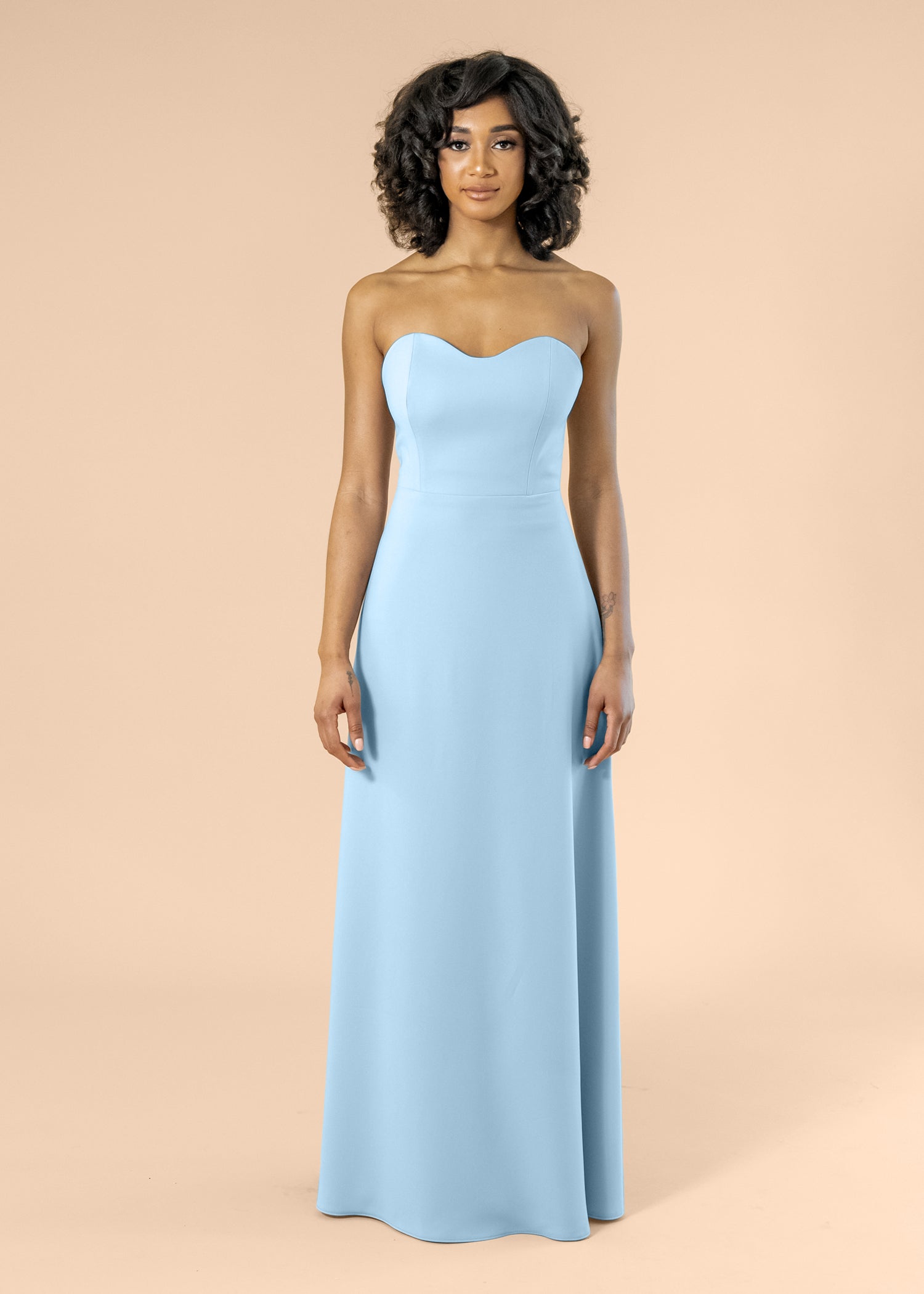 Strapless-Aline-Crepe-AiryBlue