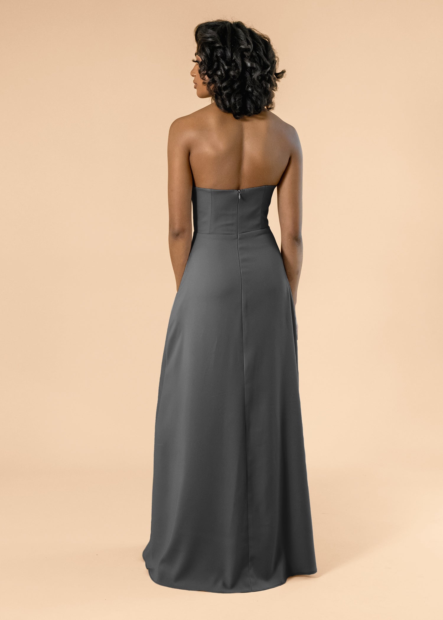 Strapless-Aline-Crepe-Charcoal