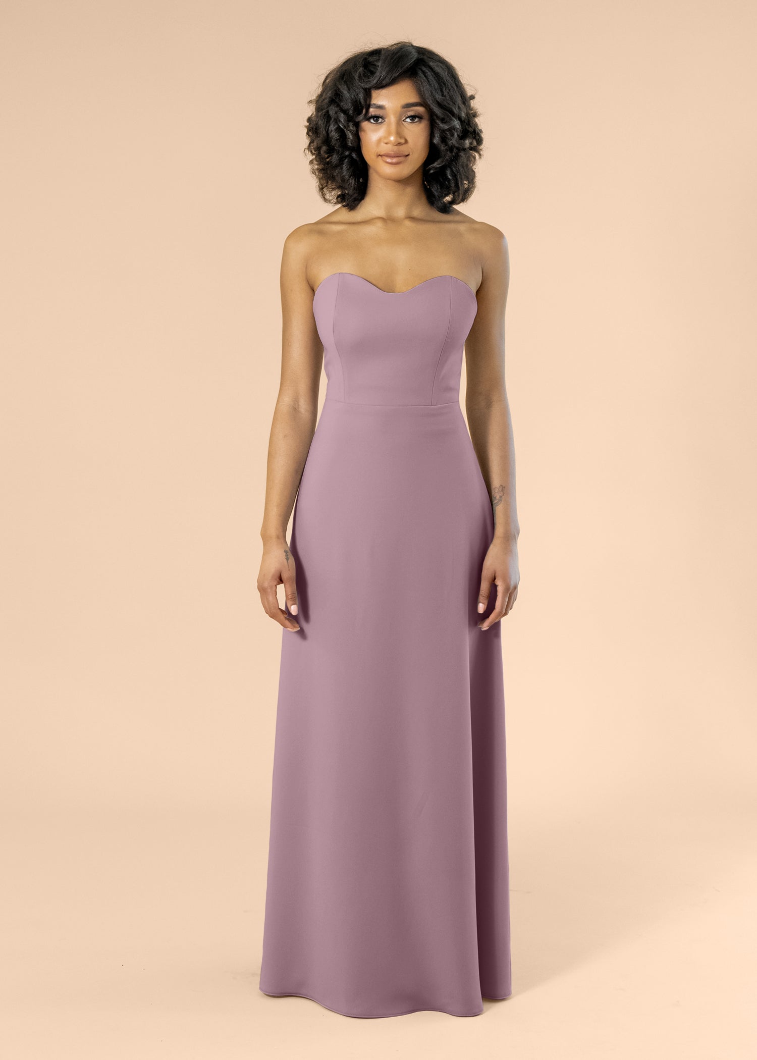Strapless-Aline-Crepe-Mauve