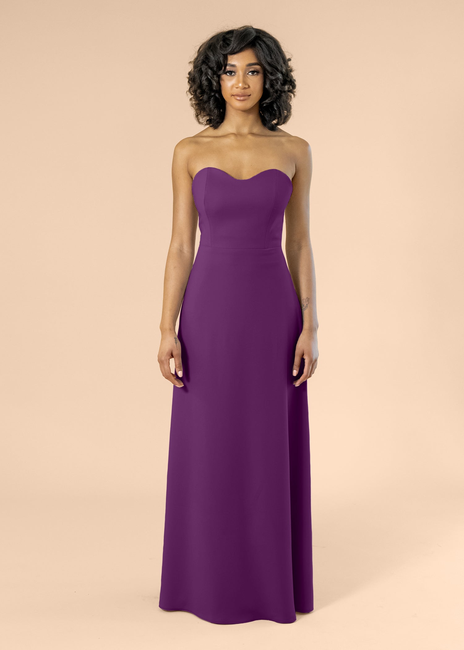 Strapless-Aline-Crepe-Plum