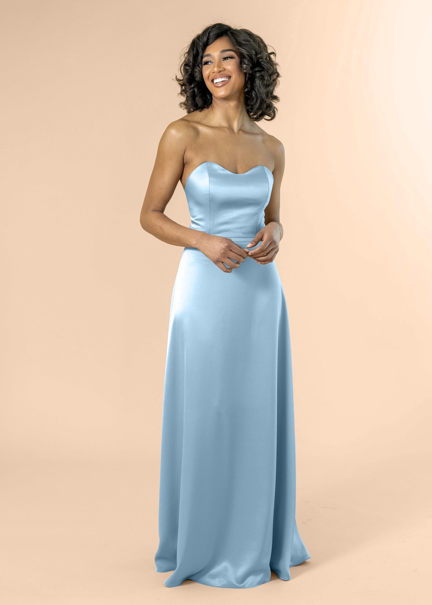 Strapless-Aline-Satin-AiryBlue