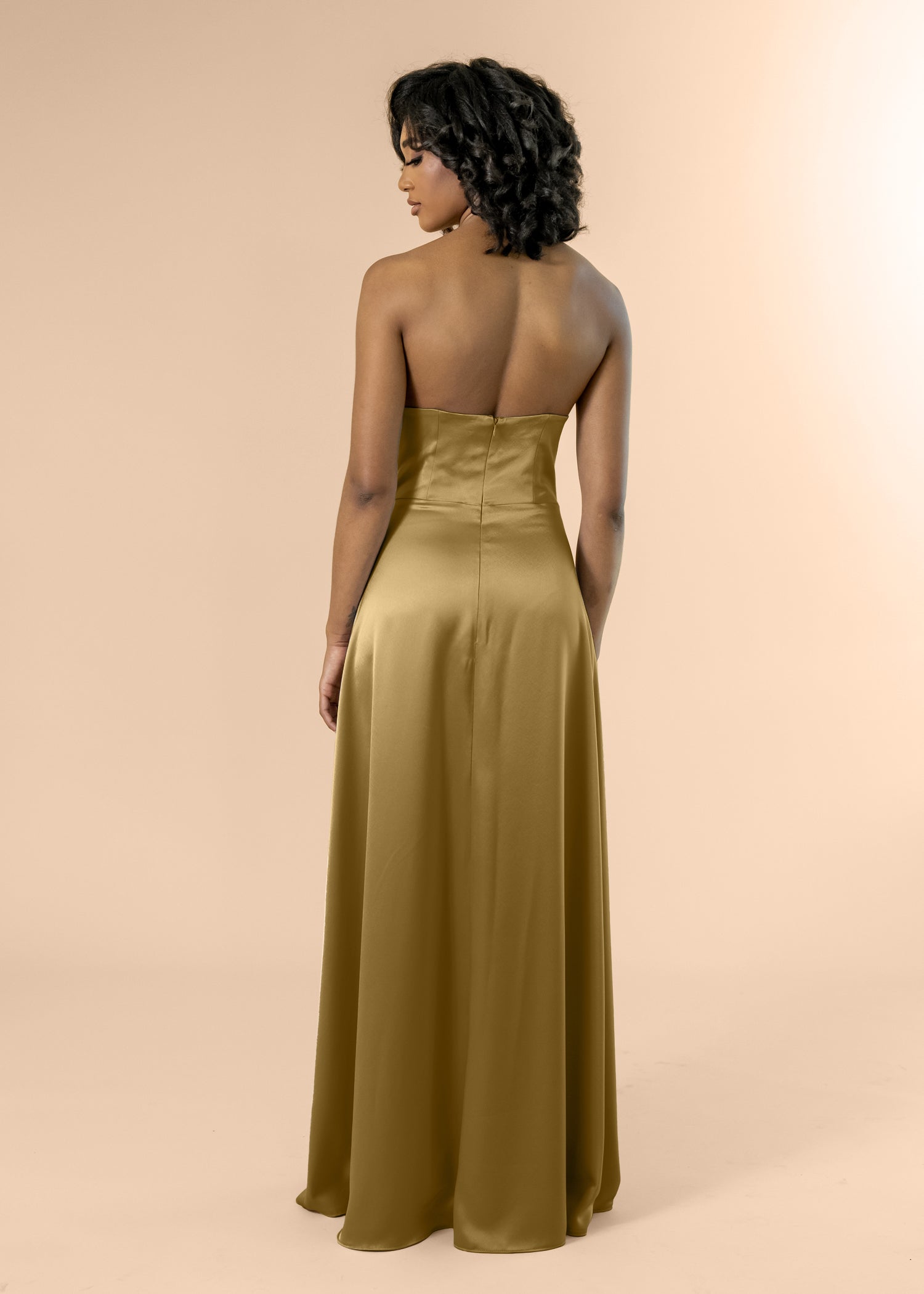 Strapless-Aline-Satin-Bronze