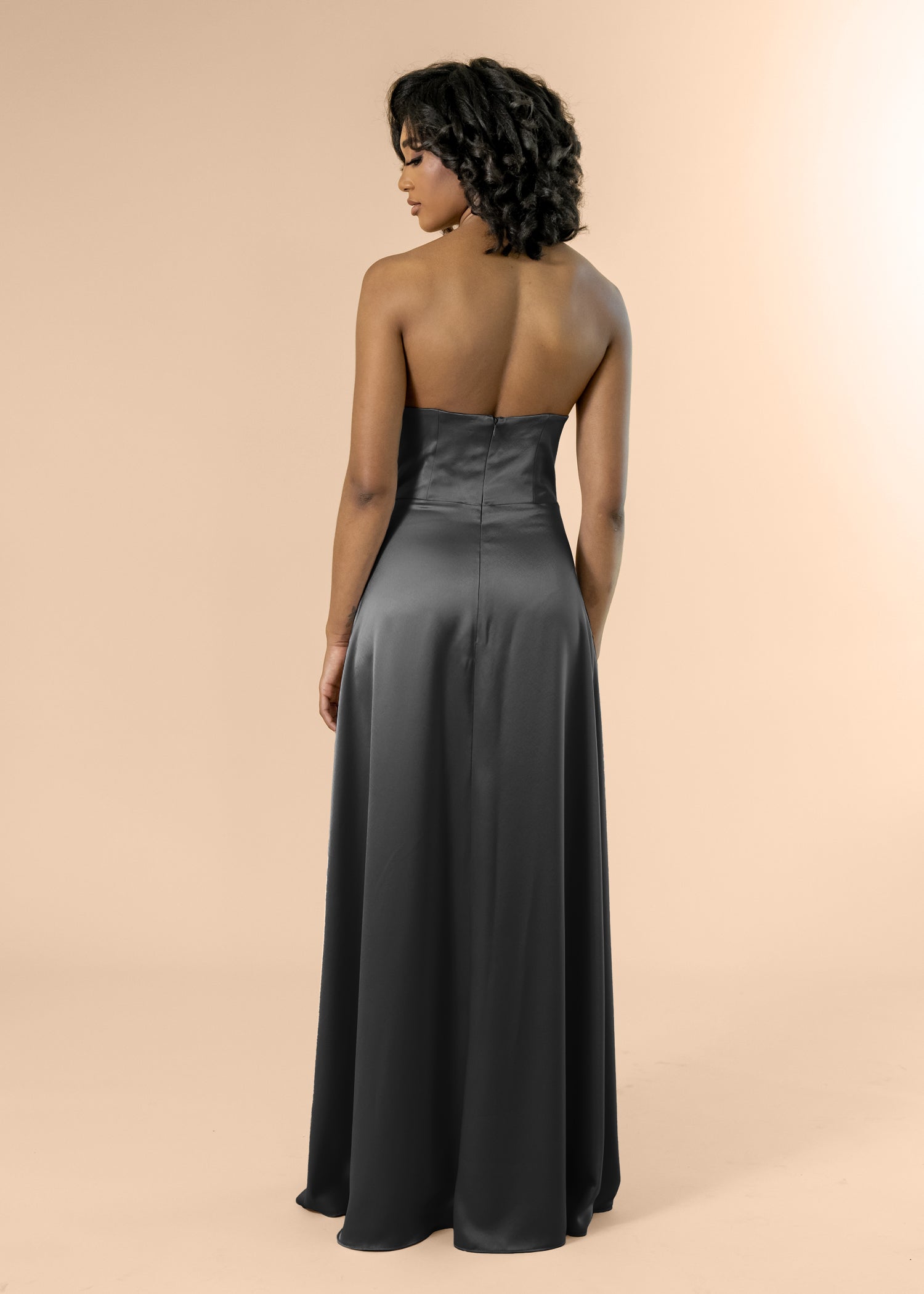 Strapless-Aline-Satin-Charcoal