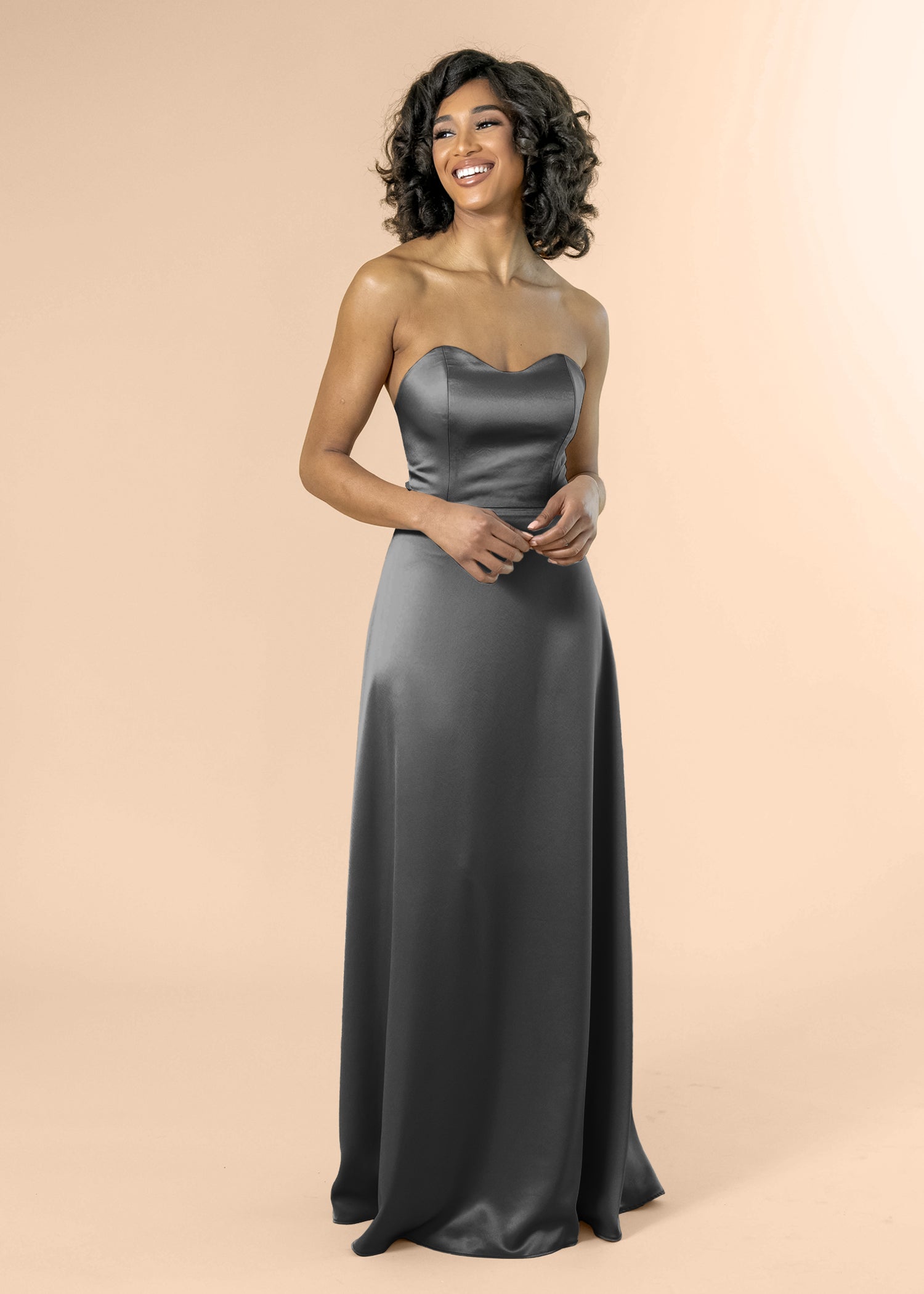 Strapless-Aline-Satin-Charcoal