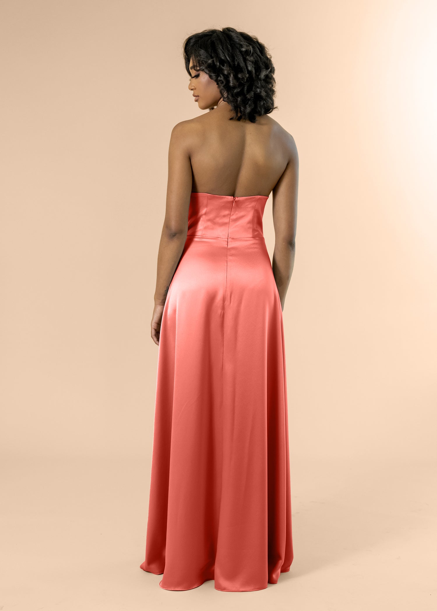 Strapless-Aline-Satin-Coral